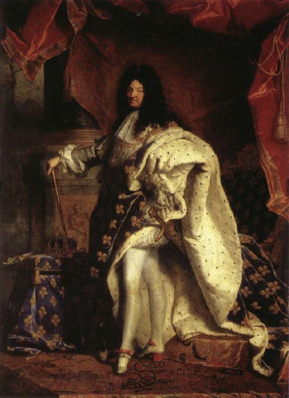 Hyacinthe Rigaud Louis XIV,King of France Germany oil painting art